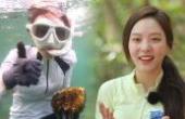 韩国明星在现场 第379期 美女在大海挑战潜水捕猎，她能否捕猎成功呢？(8.3分综艺片)