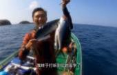 海南小哥趁天气晴朗潜水打鱼，连续斩获龙胆和石斑，一起有20多斤(8.3分生活片)